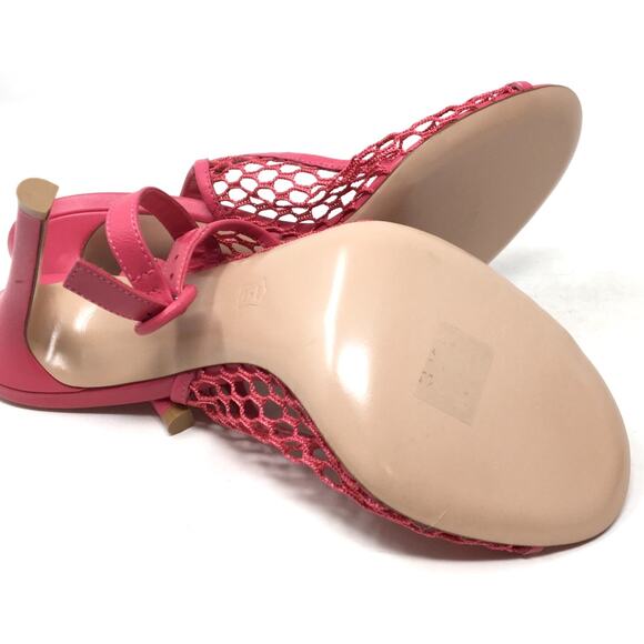 Gianvito Rossi Women's Size 39/9 Ruby Rose Mesh and Leather Slingback Pumps - Picture 7 of 7